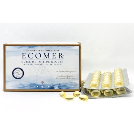 Ecomer Capsules De Mg D Huile De Foie De Requin Aident