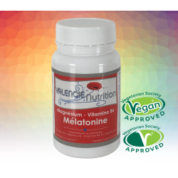 MELATONIN - MAGNESIUM - VIT B6 60 vegetal capsules : SLEEP - JET LAG