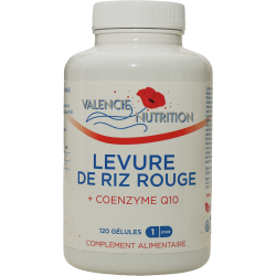 LEVURE DE RIZ ROUGE + AVEC COENZYME Q10 120 gélules : votre allié pour une bonne régulation des lipides